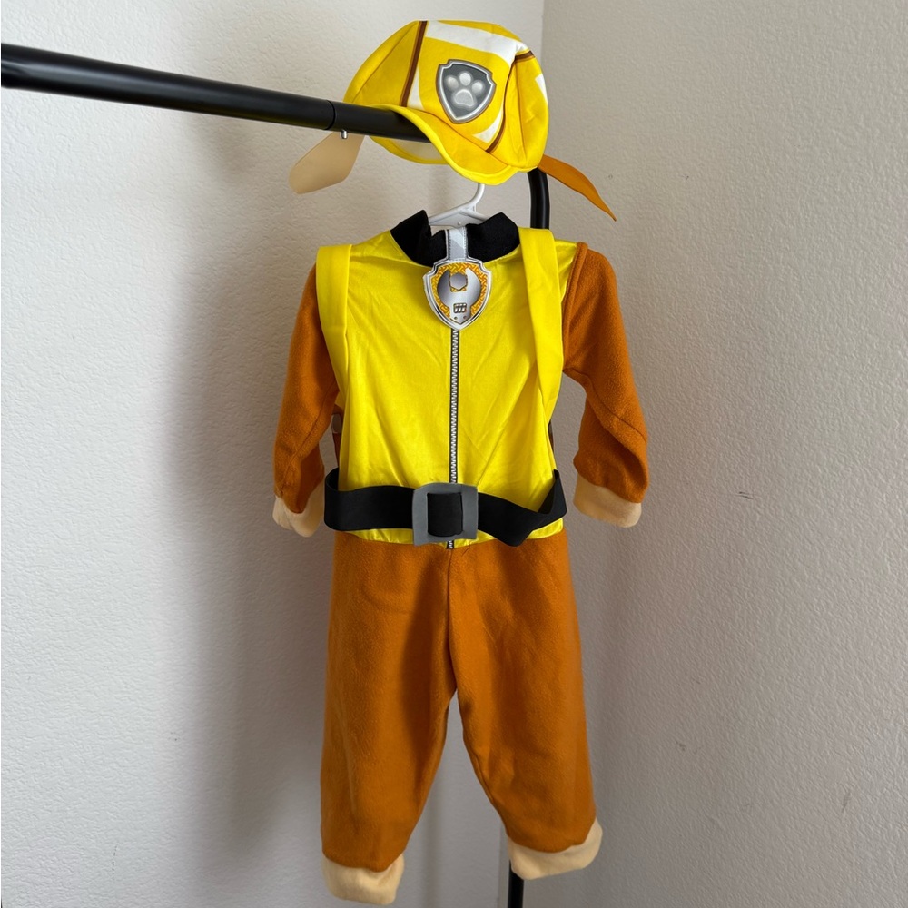 Rubble Paw Patrol Costume- Size 4T